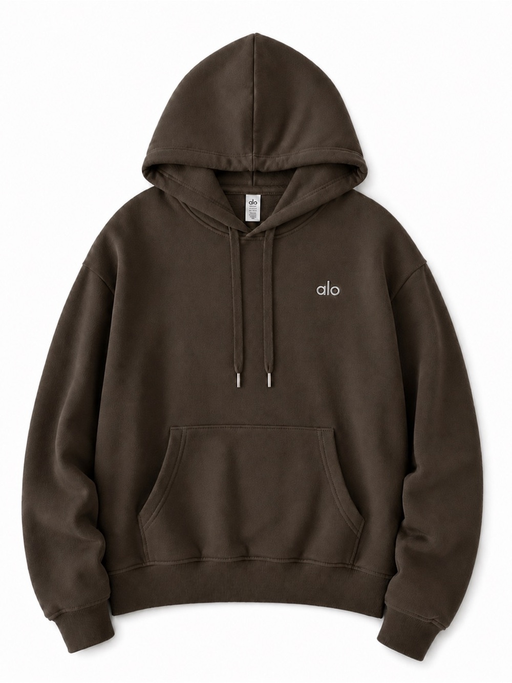 Alo Yoga Accolade Hoodie Sweatshirt - Espresso Brown U3032RG NEW